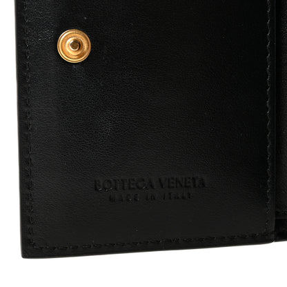Bottega Veneta Nappa Maxi Intrecciato Small Bi-Fold Zip Wallet Black 6 of 7