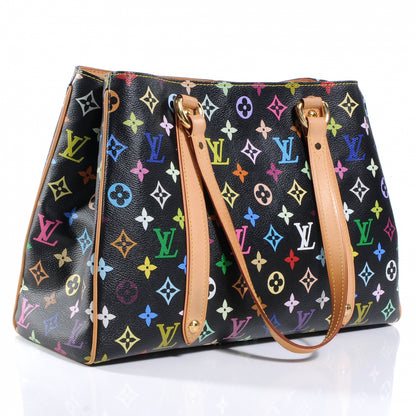 Louis Vuitton Monogram Multicolor Aurelia MM Black 3 of 7