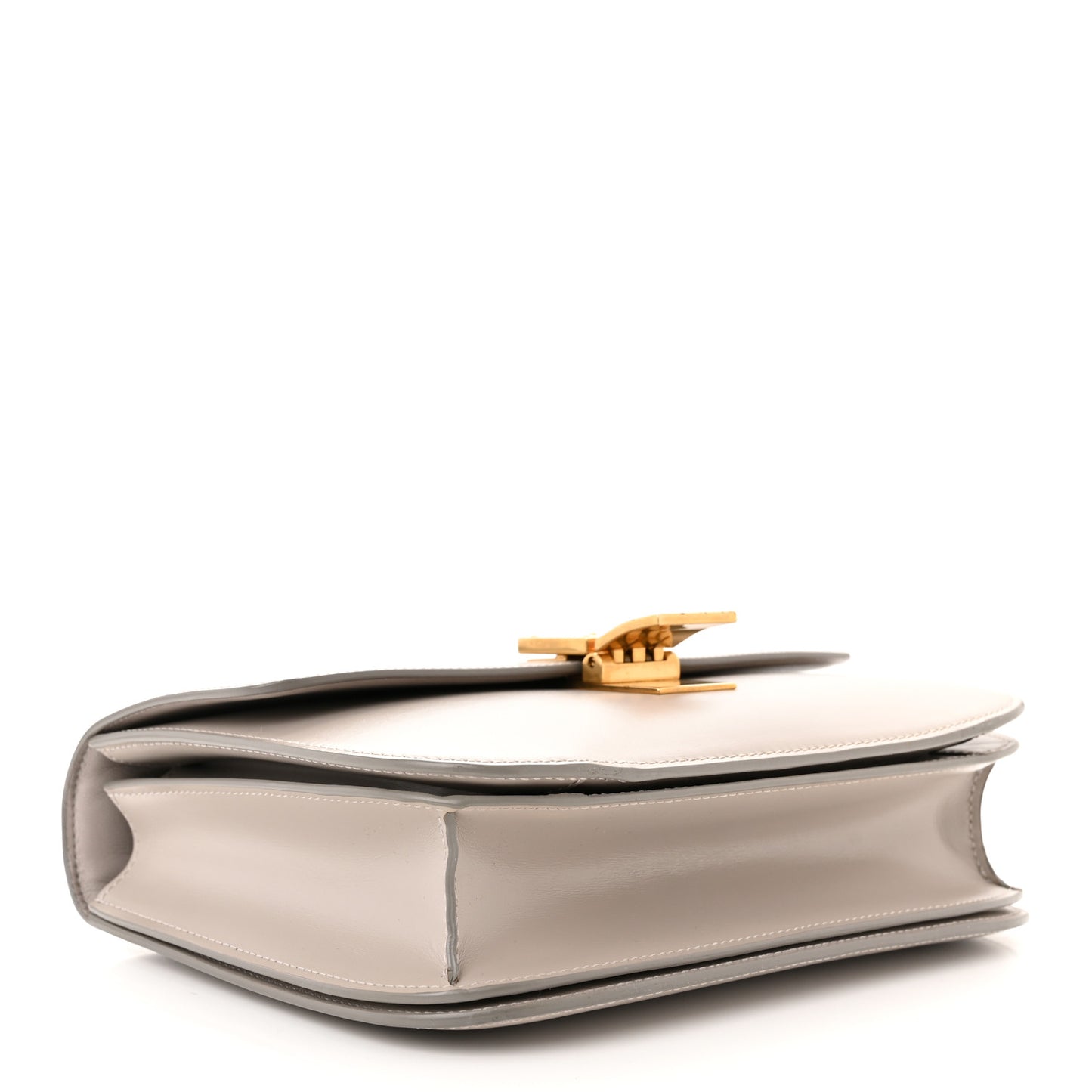 Box Calfskin Medium Classic Box Flap Bag Clay