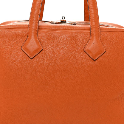 Hermes Taurillon Clemence Victoria II 35 Orange 8 of 11