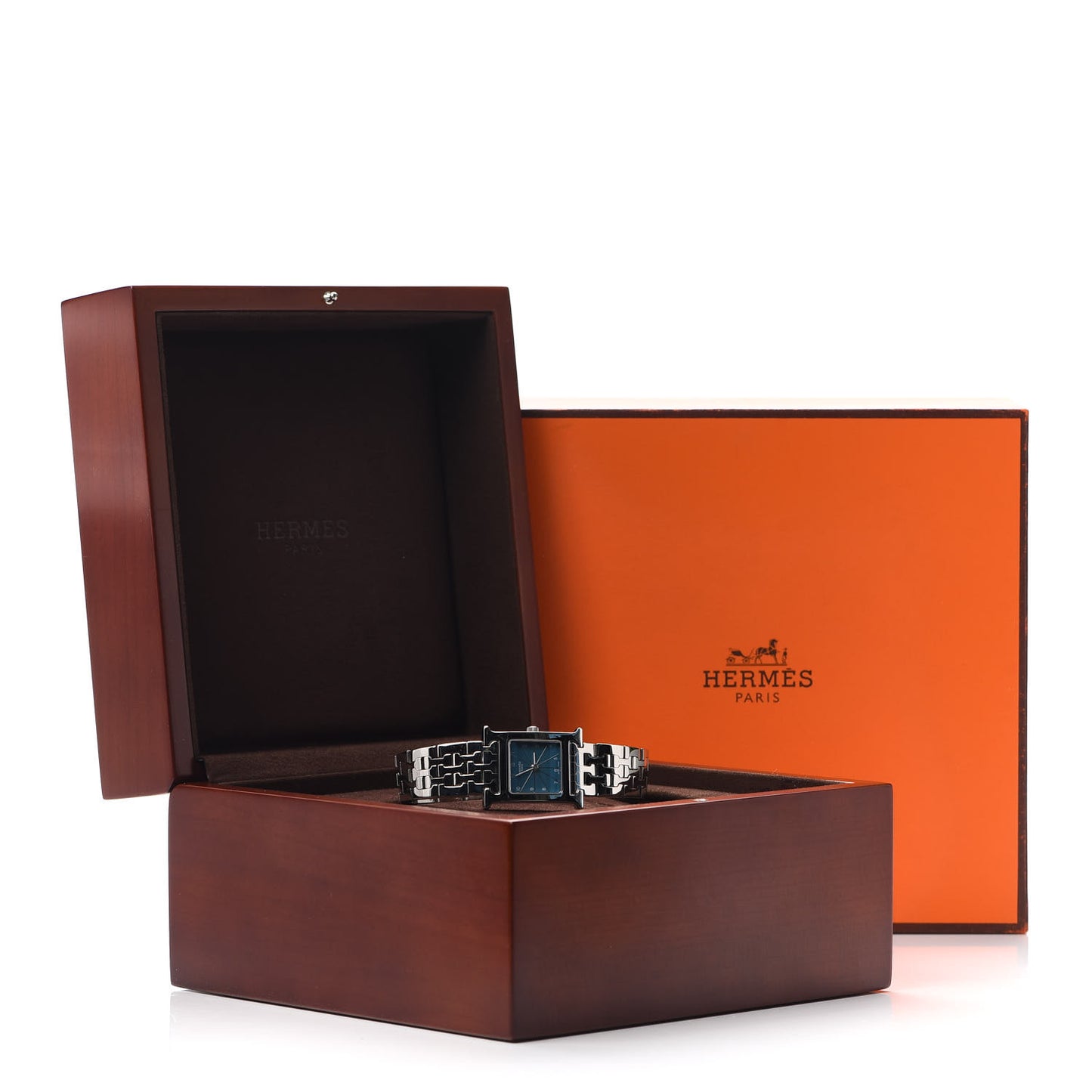 Stainless Steel 21mm Heure H Hour Quartz Watch Blue