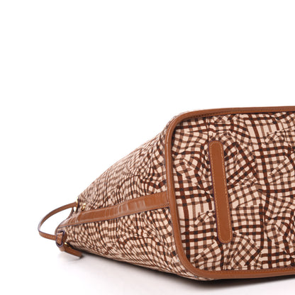 MCM Visetos Large Liz Reversible Shopper Tote Cognac 17 of 19