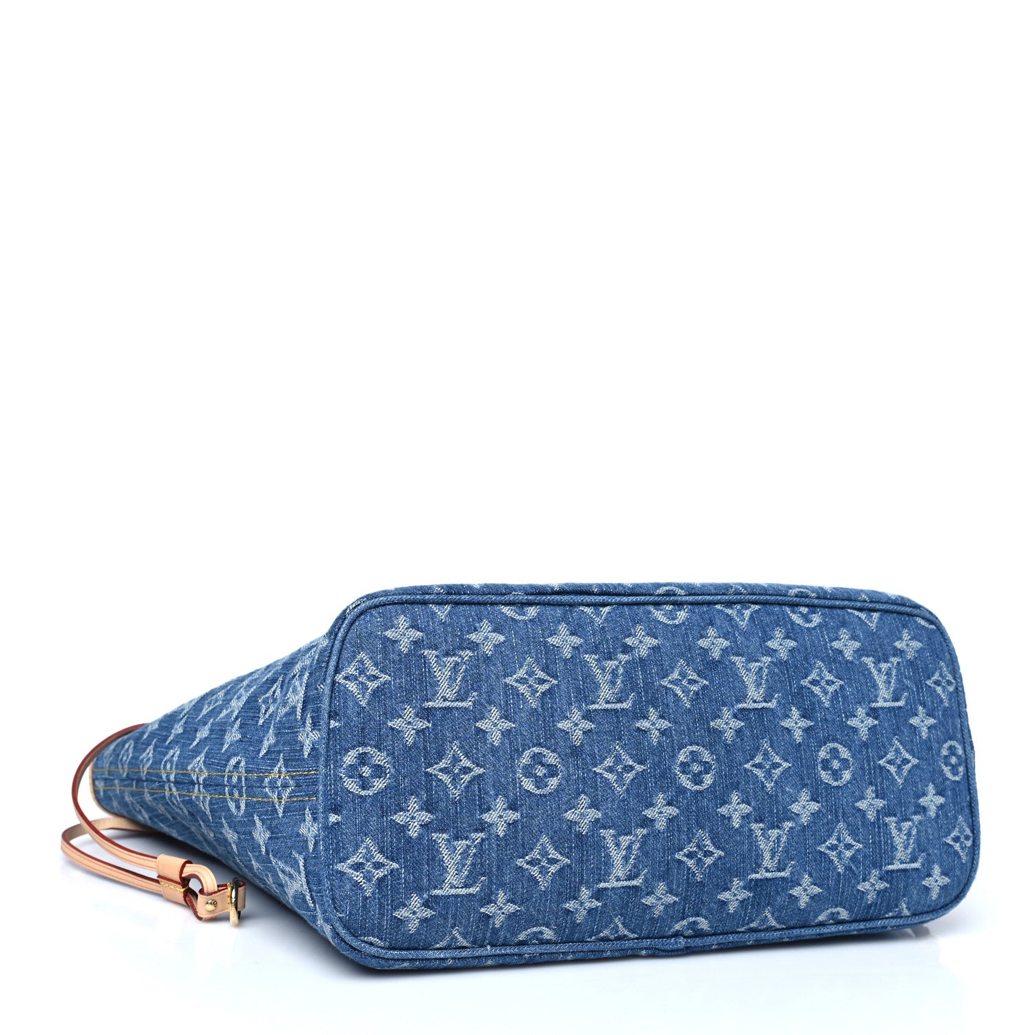 Louis Vuitton Monogram Denim Neo Neverfull MM Blue 4 of 9
