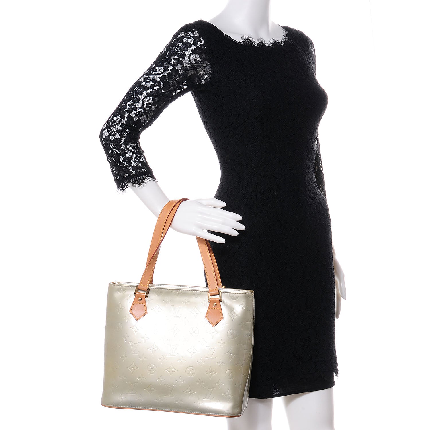Louis Vuitton Vernis Houston Silver 2 of 8
