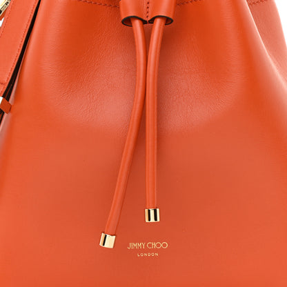Jimmy Choo Grainy Goatskin Bon Bon Bucket Bag Orange 7 of 11