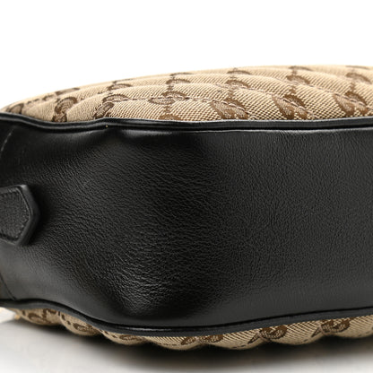 Gucci Monogram Matelasse Diagonal Small GG Marmont Chain Shoulder Bag Beige Black 9 of 12