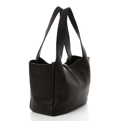Saint Laurent Grained Deerskin Bea Tote Marron Fonce 3 of 11