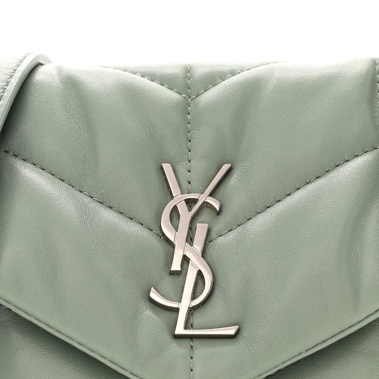 Lambskin Quilted Toy Loulou Puffer Monogram Chain Satchel Mint