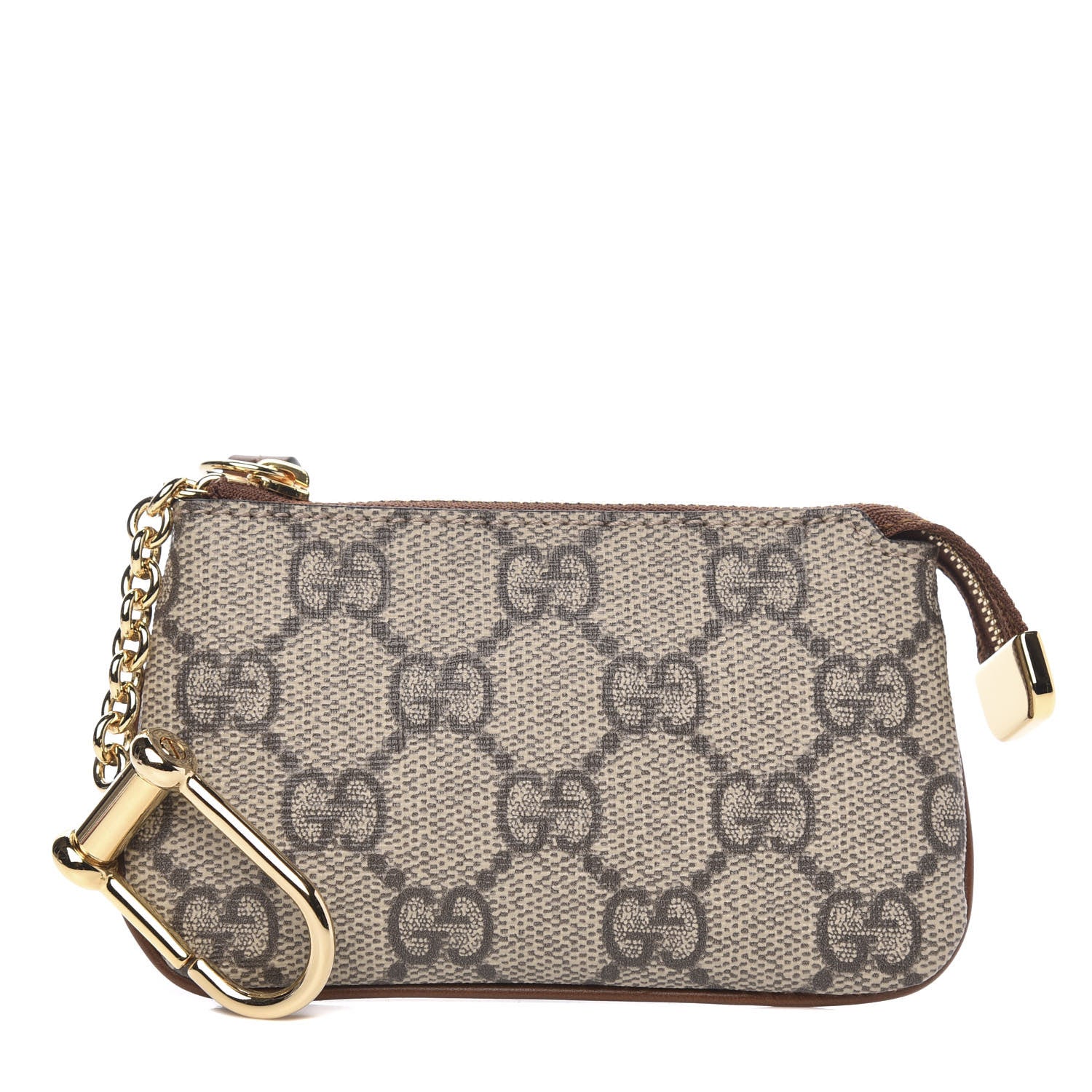 Gucci GG Supreme Monogram Key Case Brown 1 of 8