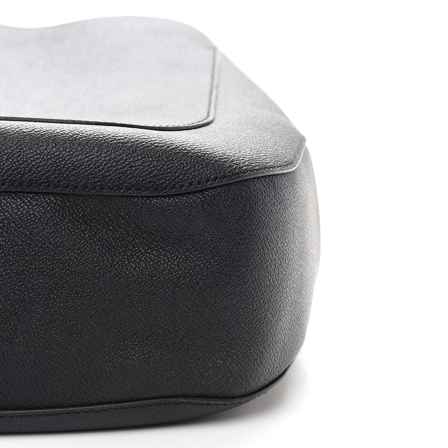 Grainy Calfskin Small Elmstone Hobo Black