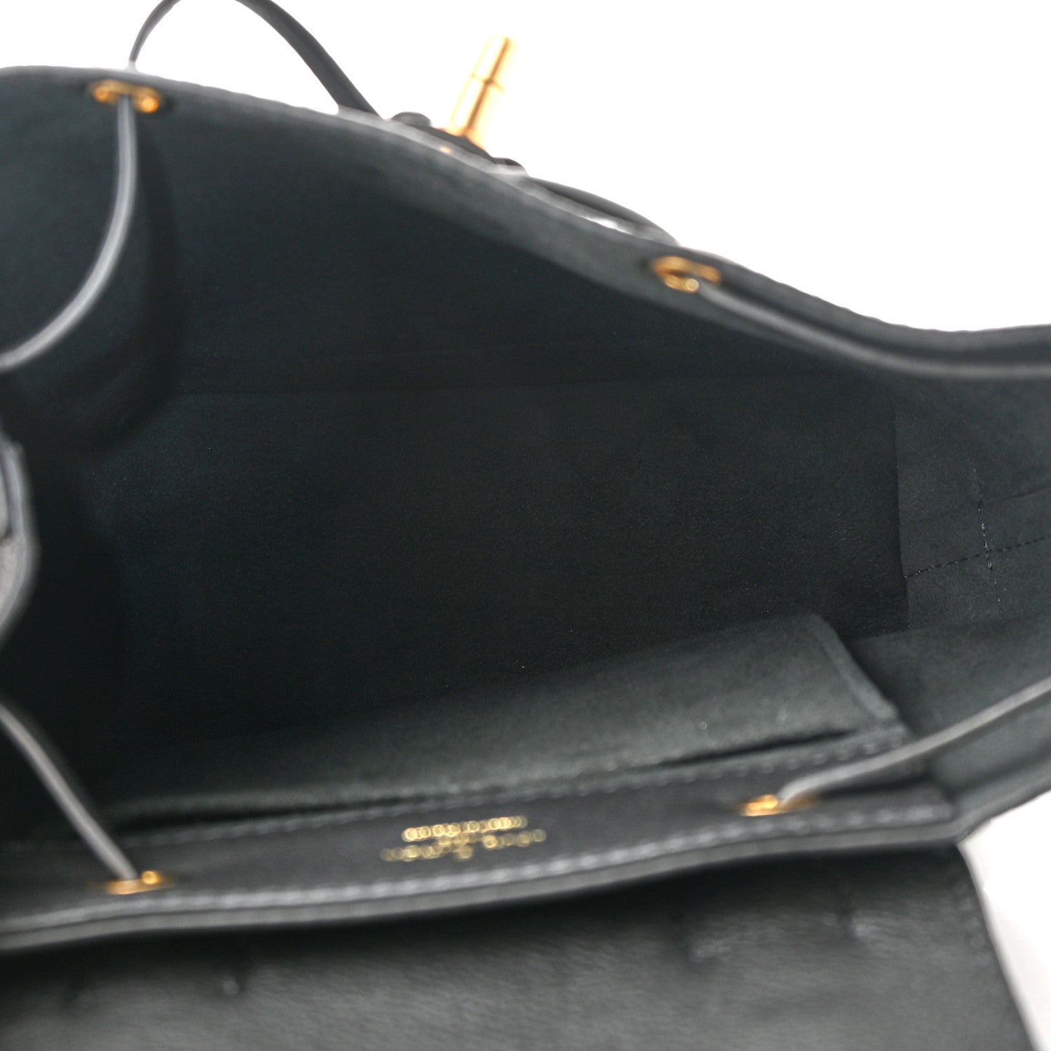 Louis Vuitton Calfskin Lockme Mini Backpack Black 3 of 9