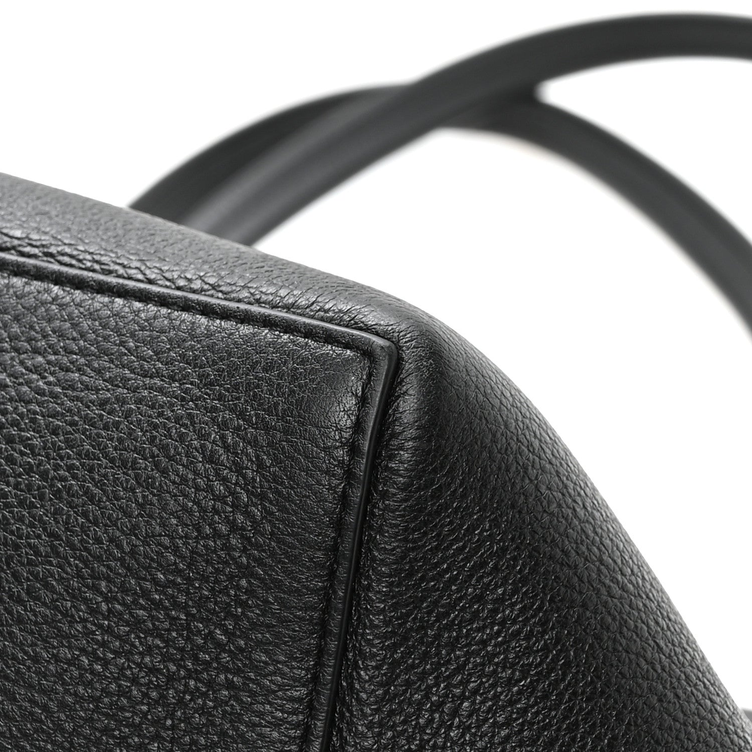 The Row Grained Calfskin Park Tote Three Black 11 of 11