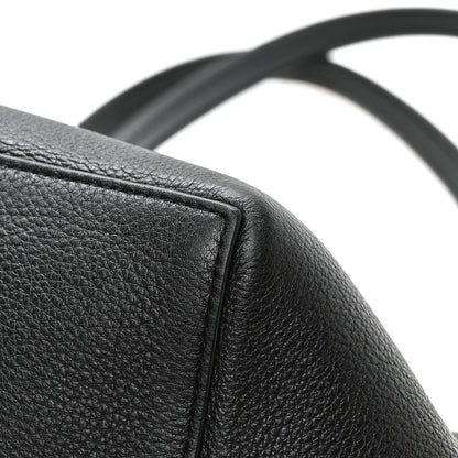 The Row Grained Calfskin Park Tote Three Black 11 of 11