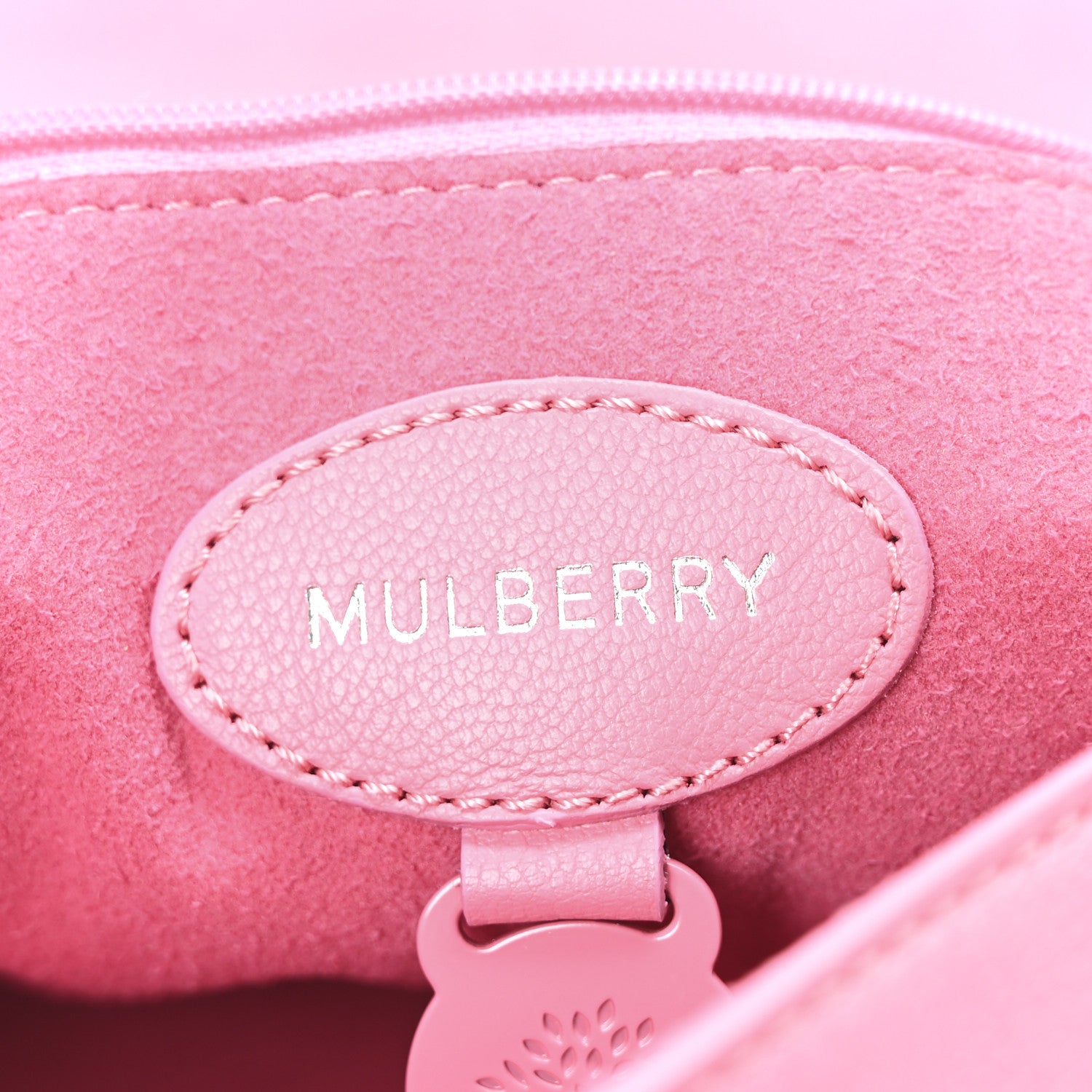 Mulberry Classic Grain Medium Lily Flap Geranium Pink 5 of 9