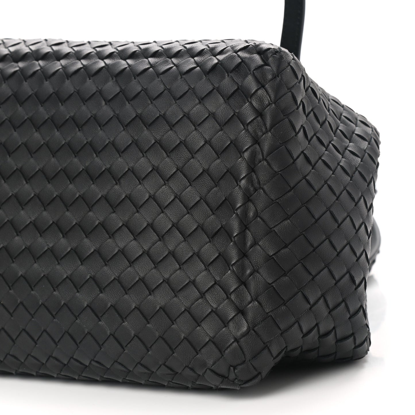 Nappa Intrecciato Medium Seamless Tote Black