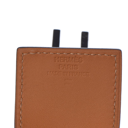 Hermes Lizard Box Manchette Drag Bracelet T3 Ombre Black 4 of 7