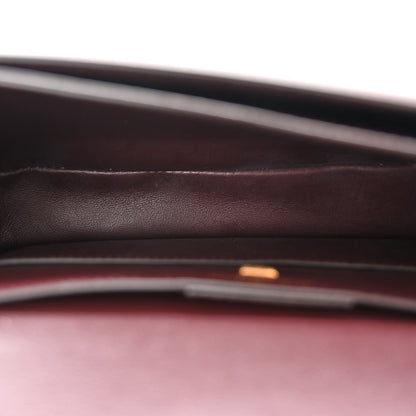 Salvatore Ferragamo Calfskin Canvas Small Trapezio Crossbody Burgundy 5 of 11