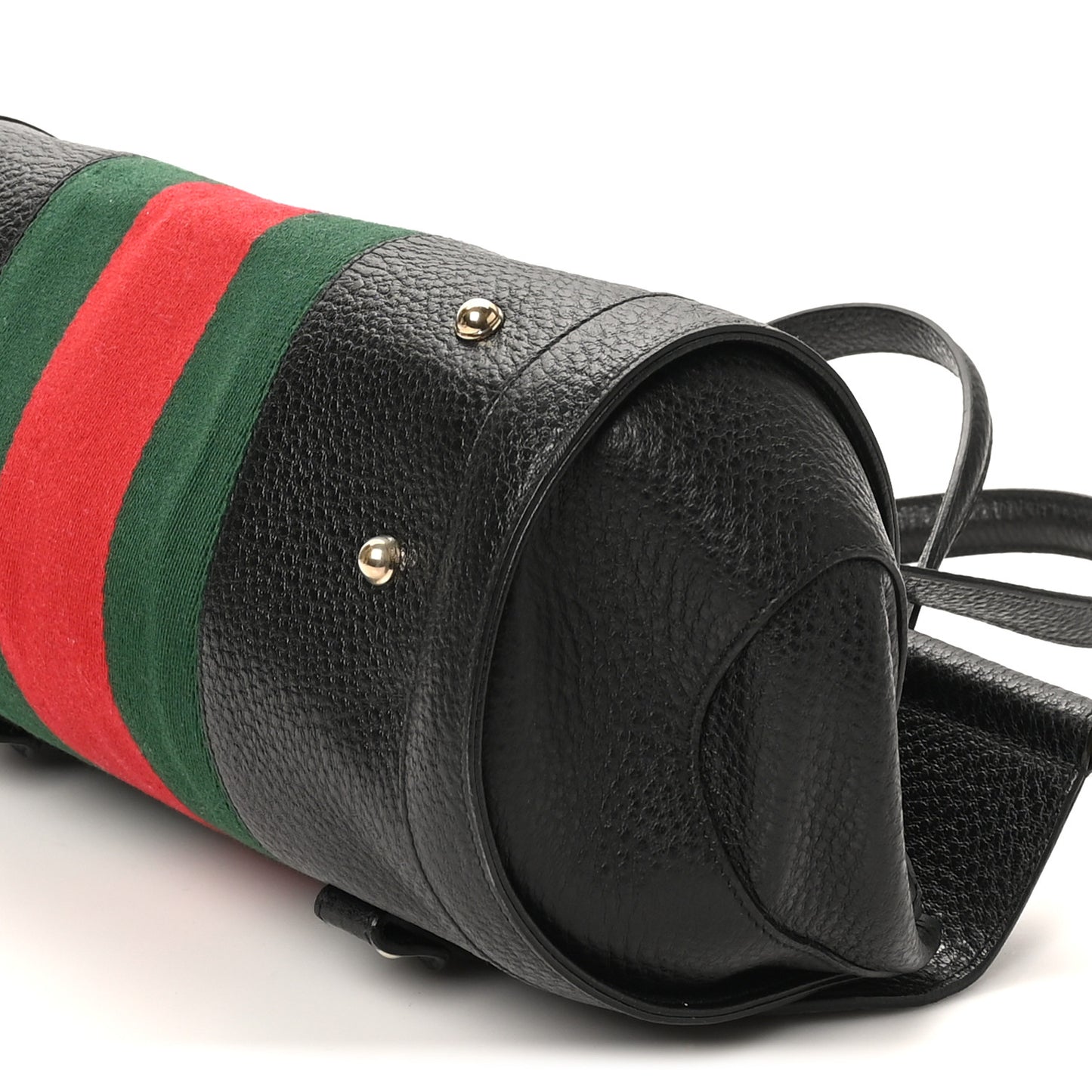Calfskin Web Bamboo Bullet Satchel