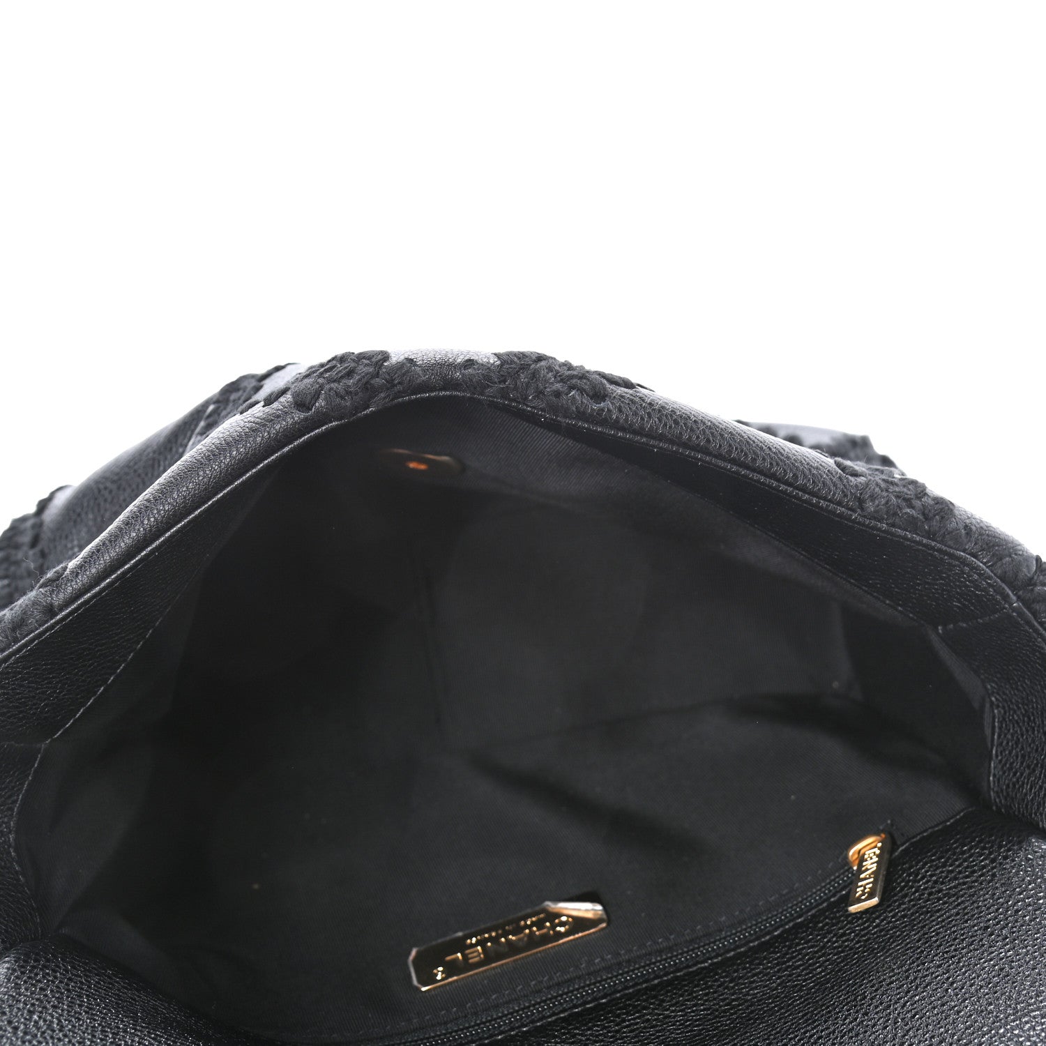 Chanel Calfskin Crochet Medium Chanel 19 Flap Black 4 of 4