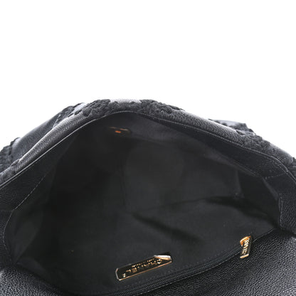Chanel Calfskin Crochet Medium Chanel 19 Flap Black 4 of 4