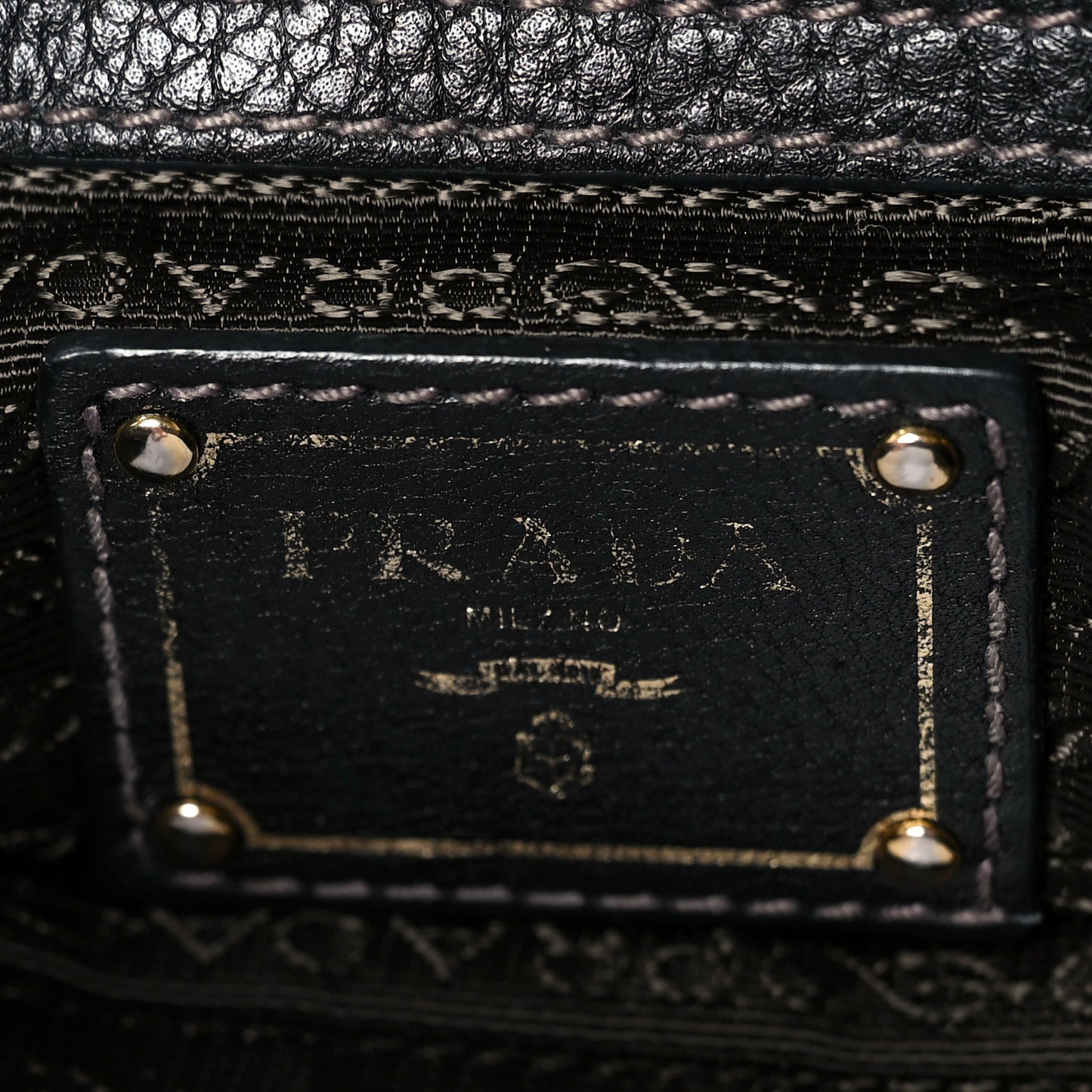 Jacquard Logo Shoulder Bag Moro Black