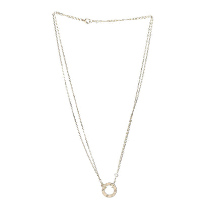 Cartier 18K Yellow Gold 2 Diamond LOVE Necklace 3 of 6