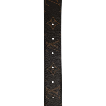 Louis Vuitton Calfskin Monogram 30mm LV Initiales Reversible Belt 80 32 Black 6 of 6