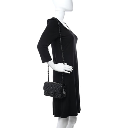 Chanel Patent Calfskin Quilted Mini Rectangular Flap So Black 2 of 11