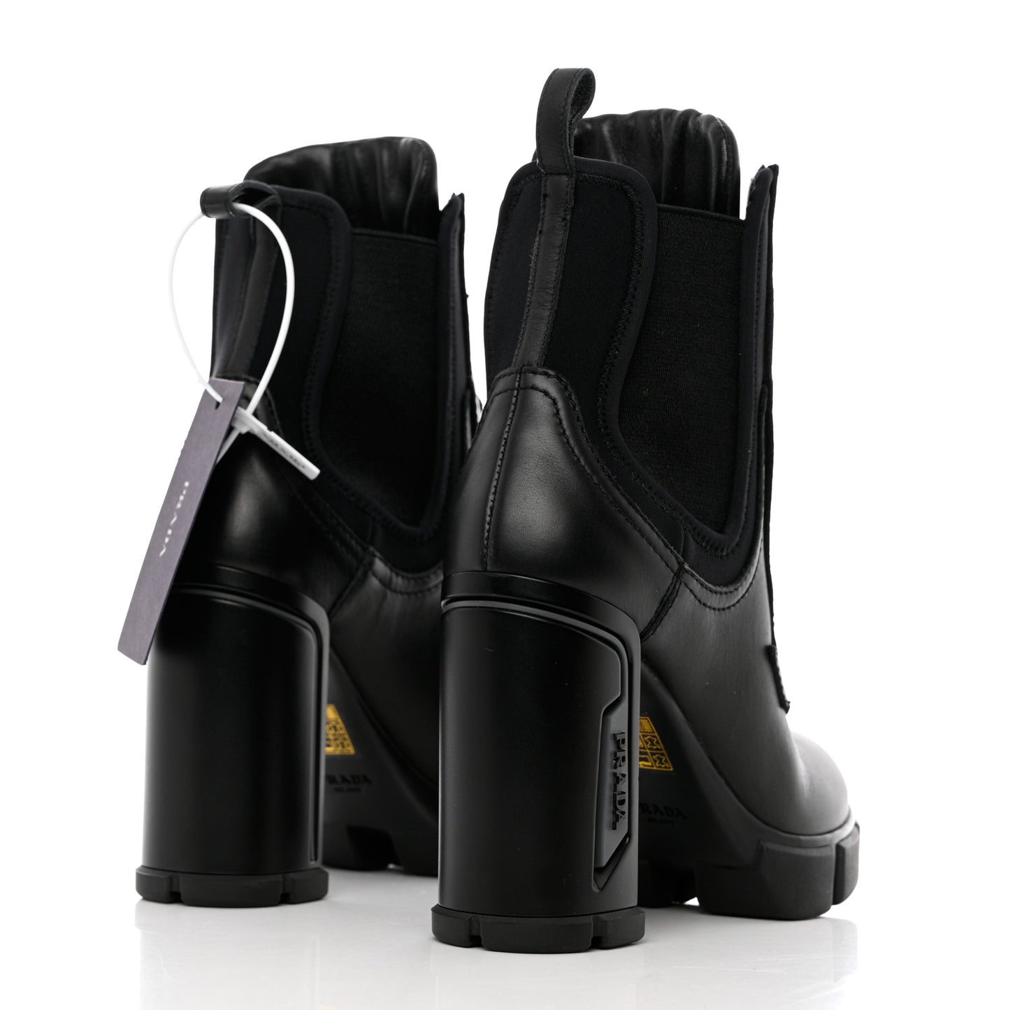 Vitello Montana Neoprene Lace Up Chelsea 110mm Ankle Boots 35 Black