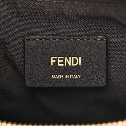 Fendi Vitello Grace Matte Jacquard Small Fendigraphy Hobo Bag Nuvola 6 of 11