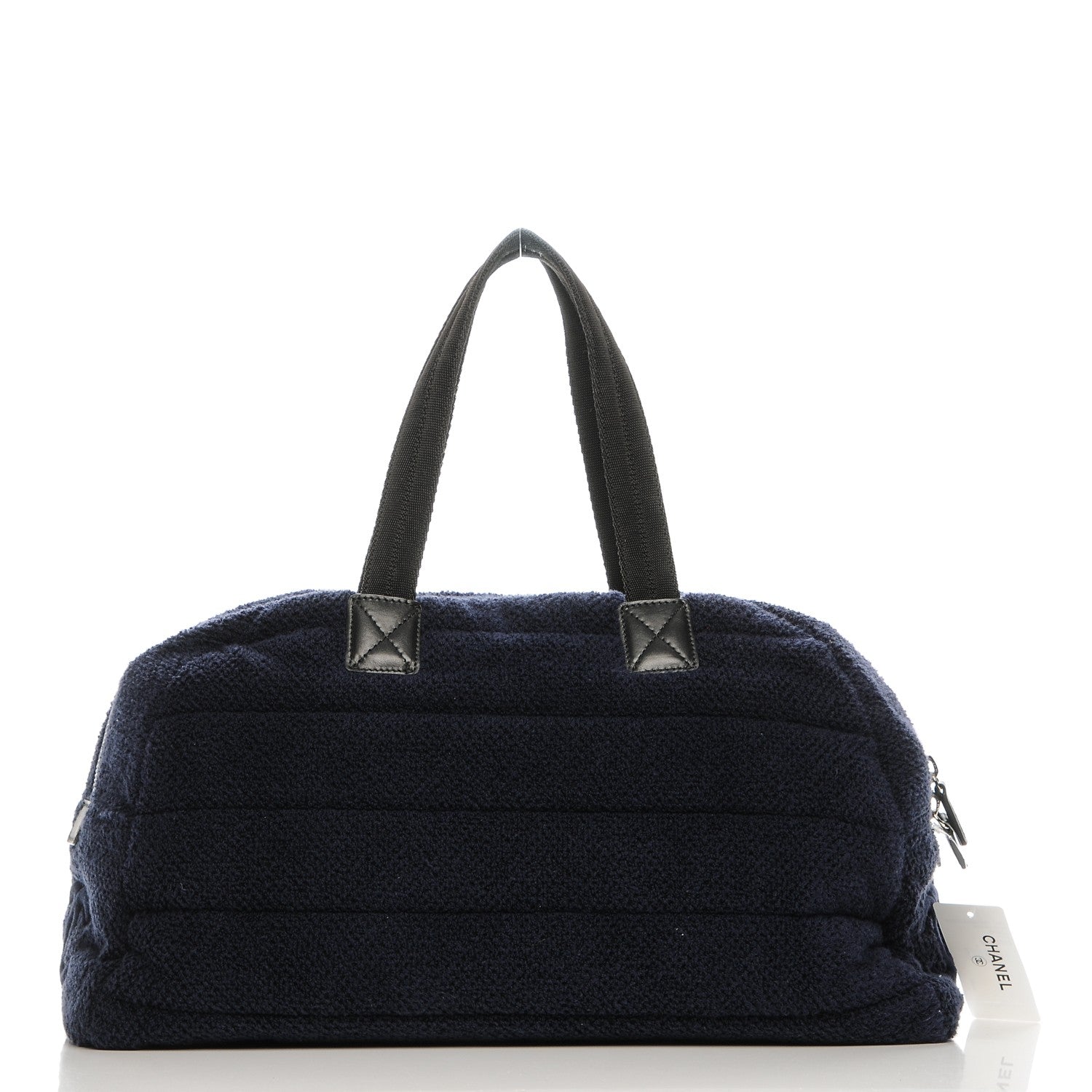 Chanel Terry Cotton Beach Bowler Bag Blue 1 of 7