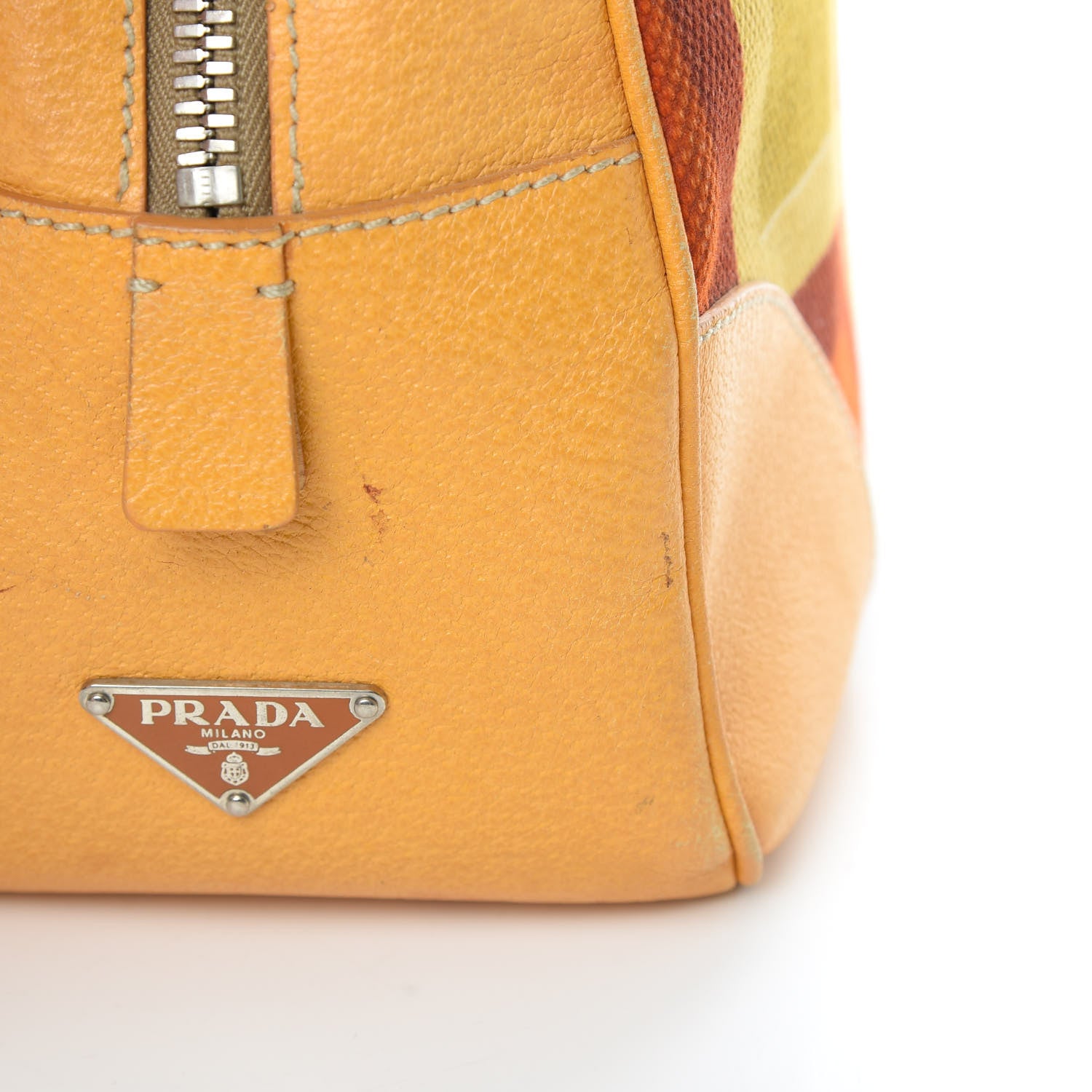 Prada Canvas Canapa St. Soho Bowler Bag Soleil 18 of 18