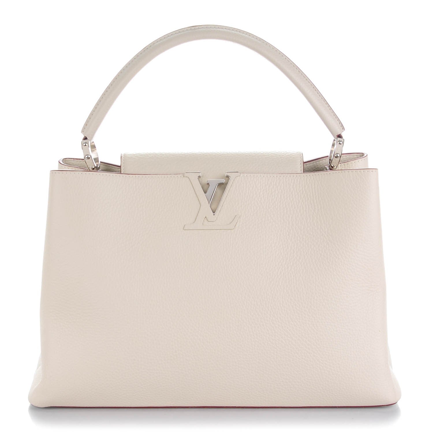Louis Vuitton Taurillon Capucines GM Blanc Casse 1 of 7