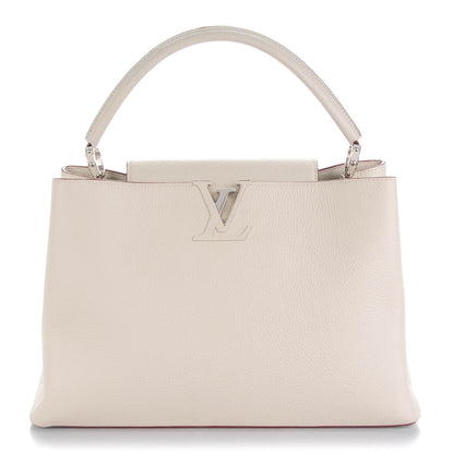 Louis Vuitton Taurillon Capucines GM Blanc Casse 1 of 7