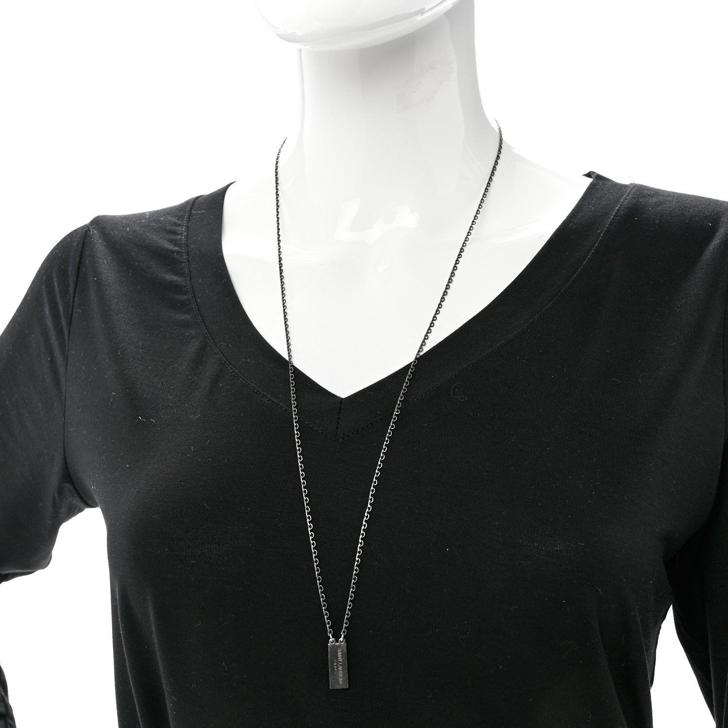 Saint Laurent Tag Necklace 2 of 5