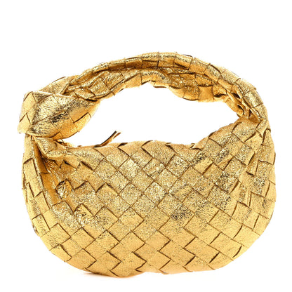 Bottega Veneta Metallic Nappa Intrecciato Mini Jodie Gold 1 of 9
