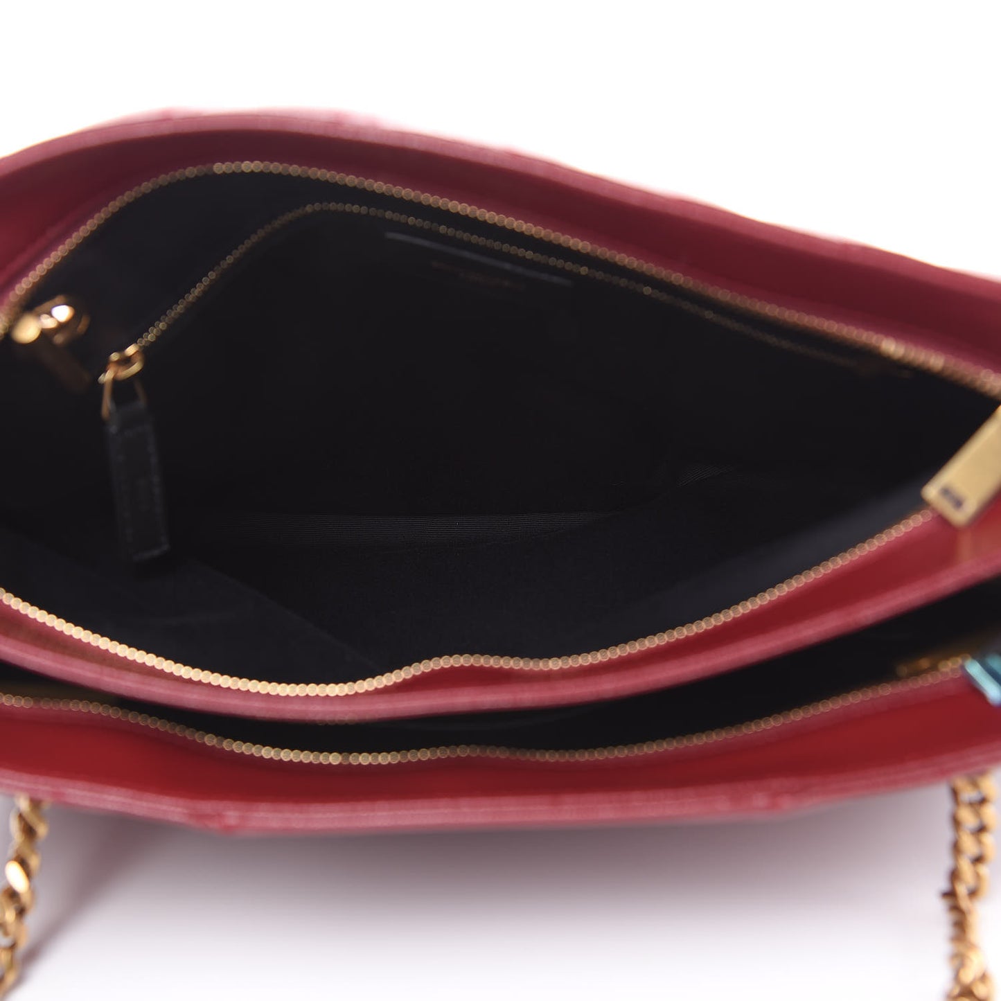 Grain de Poudre Matelasse Chevron Medium Tribeca Shopping Bag Garnet