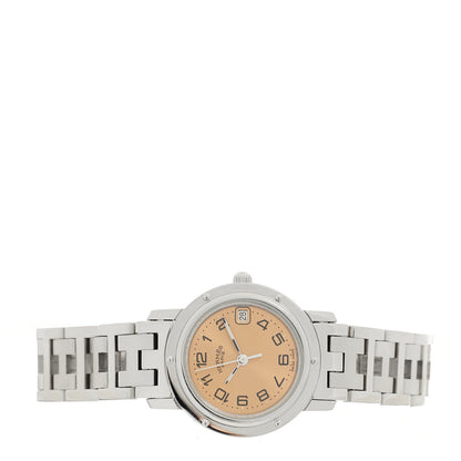 Hermes Stainless Steel 24mm Clipper Quartz Watch Orange 2 of 4