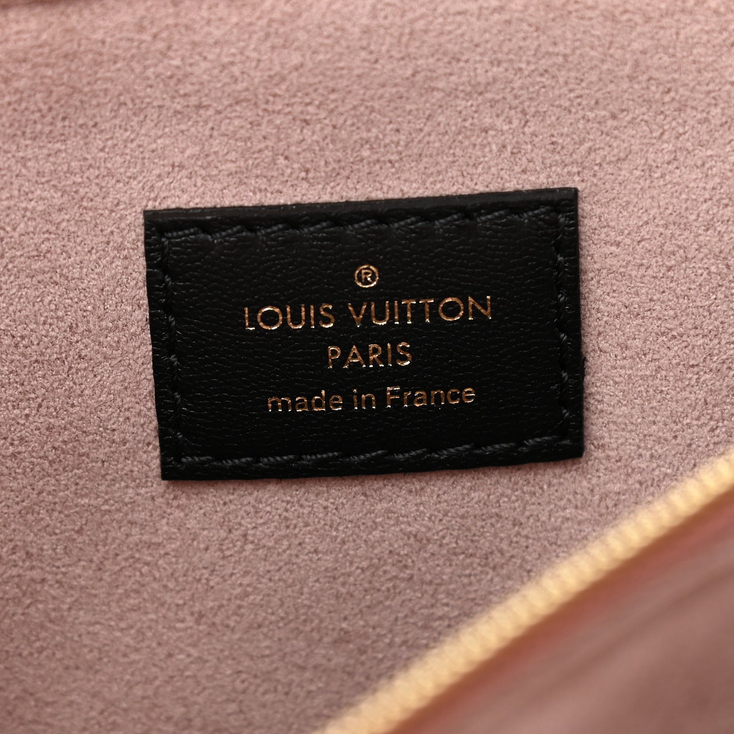 Lambskin Embossed Monogram Coussin PM Black