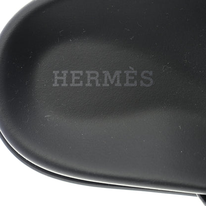 Hermes Calfskin Womens Chypre Sandals 36.5 Black 7 of 9
