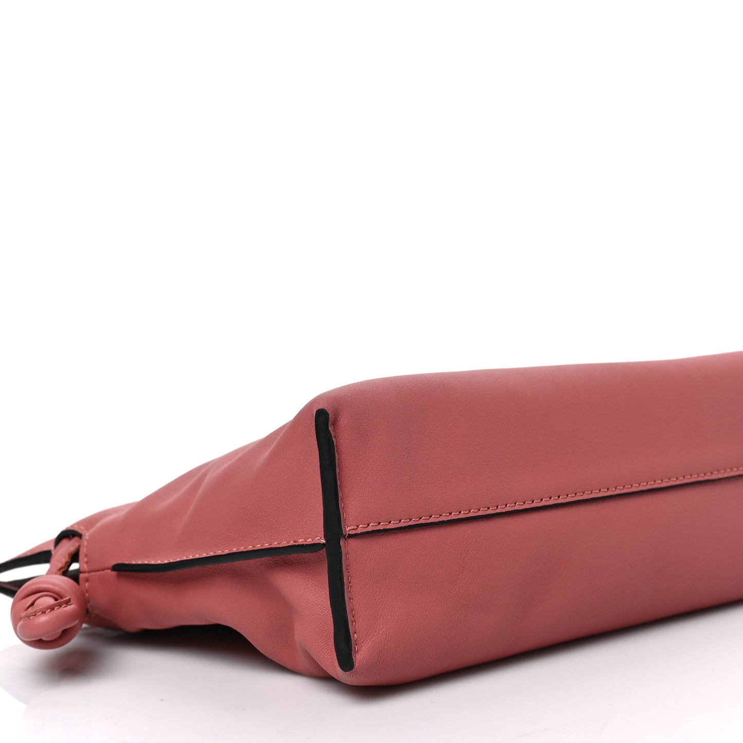Calfskin Mini Flamenco Knot Bag Peach Bloom
