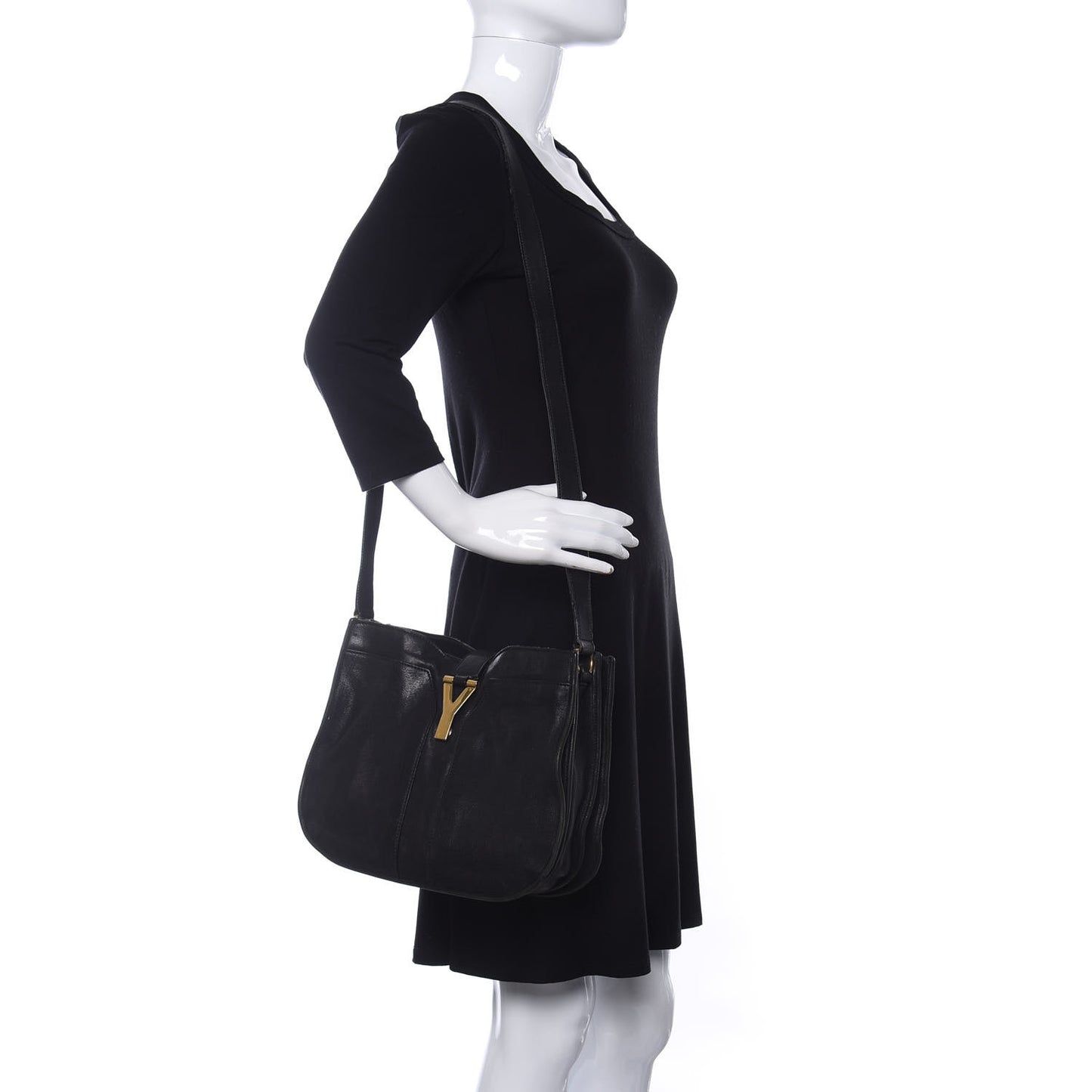 Sheepskin Medium Chyc Shoulder Bag Black