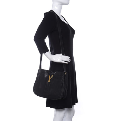 Saint Laurent Sheepskin Medium Chyc Shoulder Bag Black 2 of 15