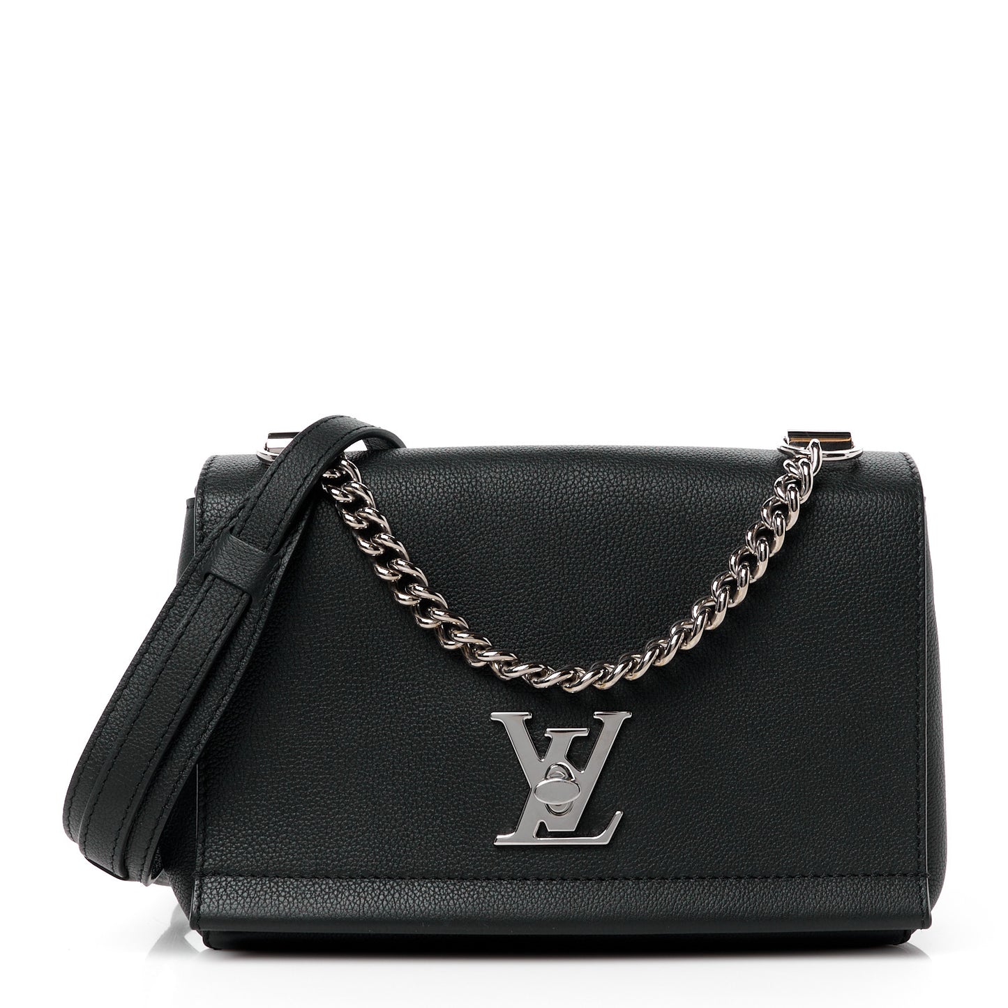 Calfskin Lockme II Chain Bag BB Black