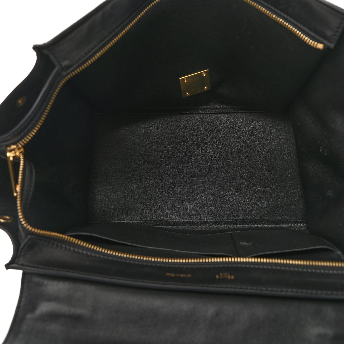 Shaded Pony Hair Calfskin Medium Trapeze Brown