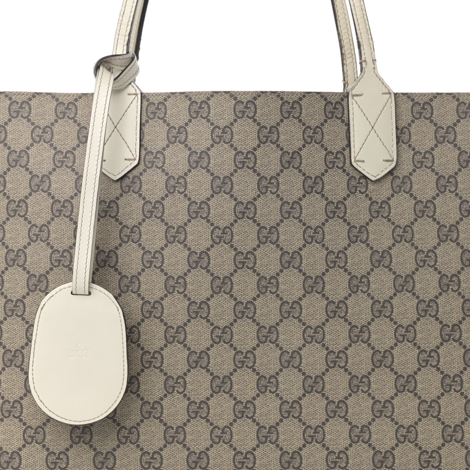 Gucci GG Supreme Monogram Medium Reversible Tote Beige White 12 of 27
