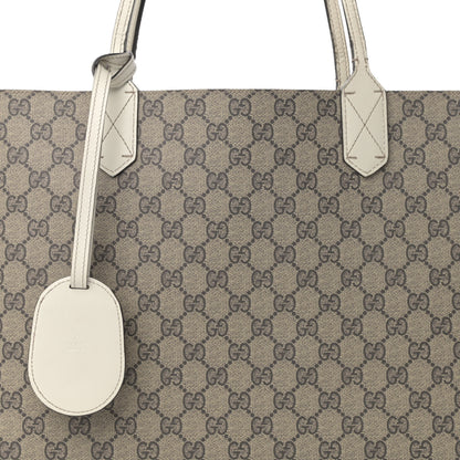 Gucci GG Supreme Monogram Medium Reversible Tote Beige White 12 of 27