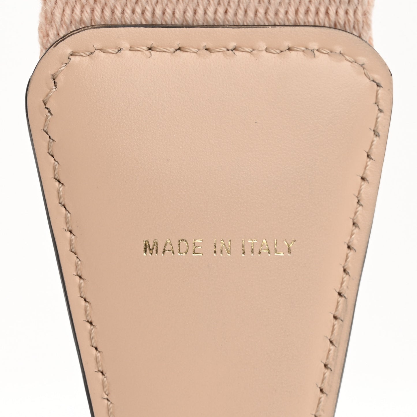 Jacquard Ribbon Vitello King FF Bi-Color Intreccio Adjustable Strap You Light Rose Camel