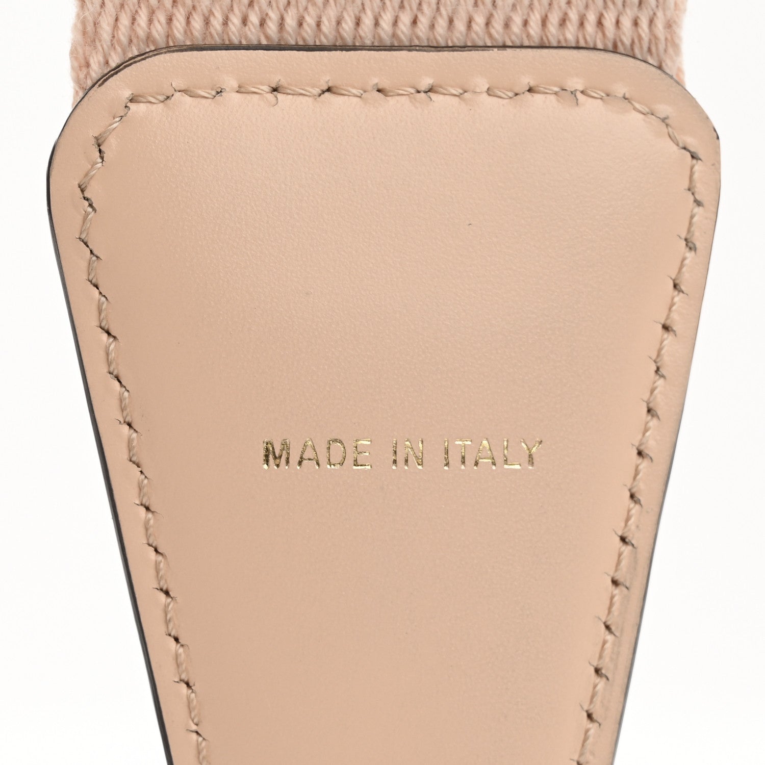 Fendi Jacquard Ribbon Vitello King FF Bi-Color Intreccio Adjustable Strap You Light Rose Camel 5 of 9