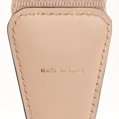 Fendi Jacquard Ribbon Vitello King FF Bi-Color Intreccio Adjustable Strap You Light Rose Camel 5 of 9
